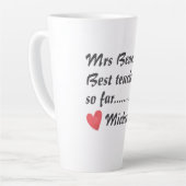 Lustigster Lehrer bisher Milchtasse (Linke Ecke)