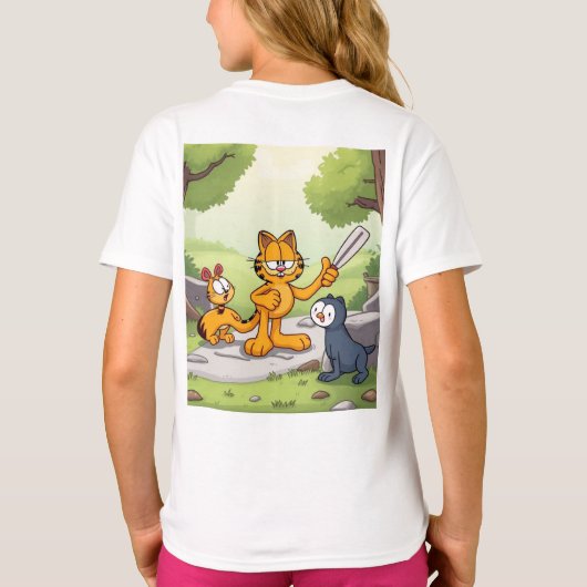 Lustikus – Der immer lustige Held mit Herz T-Shirt (Rückseite)