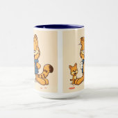 Lustikus – Der immer lustige Held mit Herz Tasse (Zentrum)