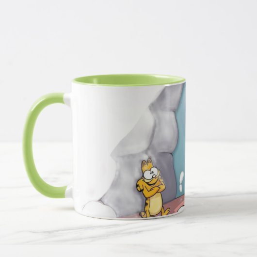 Lustikus – Der immer lustige Held mit Herz Tasse (Links)