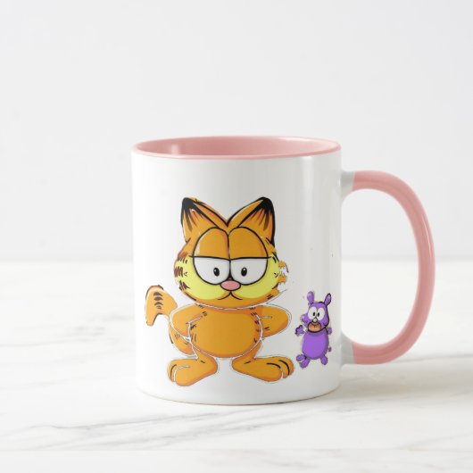 Lustikus – Der immer lustige Held mit Herz Tasse (Rechts)