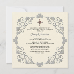 Lustrous Square Religiöse Einladung