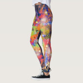 Lustrous-Star-Feld über Print-Leggings Leggings (Links)