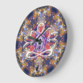 Lustrous Zen Lotus Clock Große Wanduhr (Winkel)