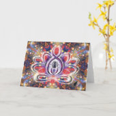 Lustrous Zen Lotus Karte (Gelbe Blume)