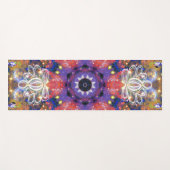 Lustrous Zen Lotus Star Kaleid Yogamatte (Vorderseite (Horizontal))