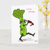 Lusty Celery Greeting Card Karte (Gelbe Blume)