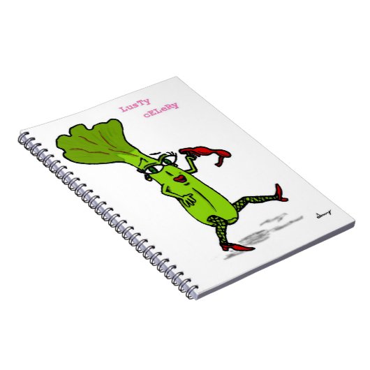 Lusty Celery Notebook Notizblock (Rechte Seite)