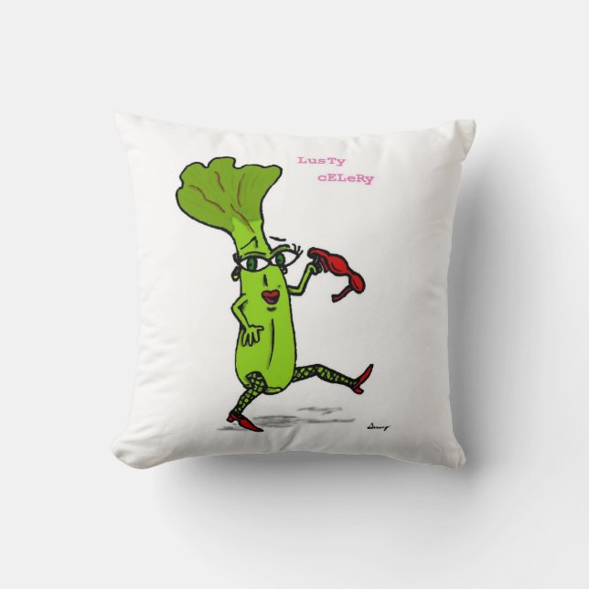 Lusty Celery Pillow Kissen (Vorderseite)