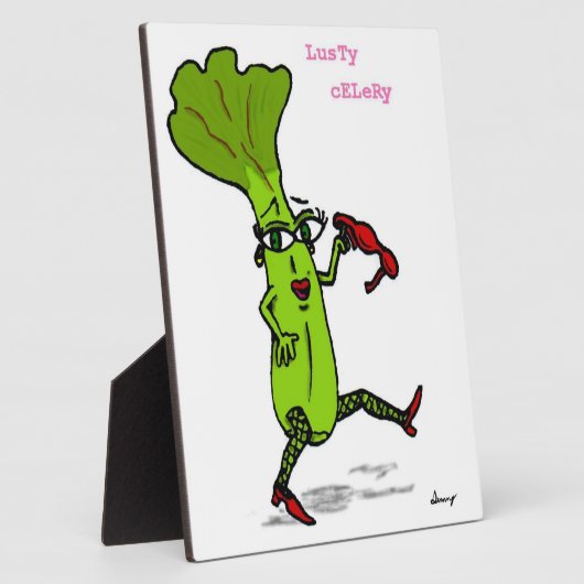 Lusty Celery Plaque Fotoplatte (Seite)