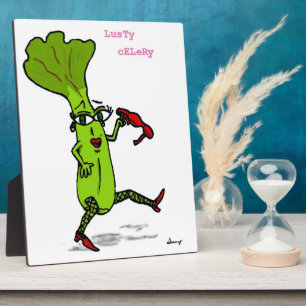 Lusty Celery Plaque Fotoplatte