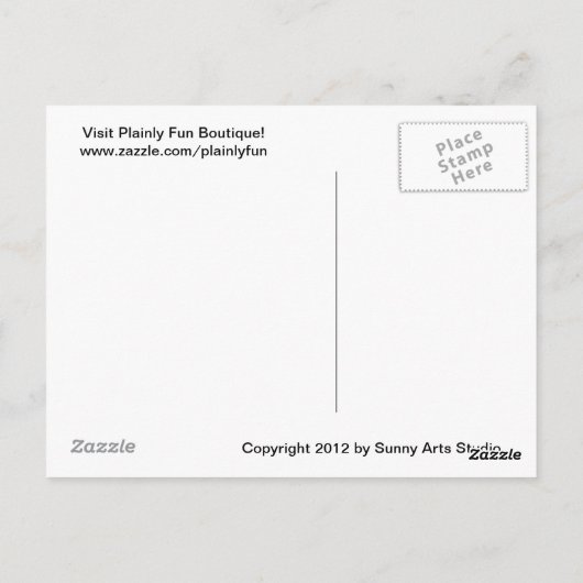 Lusty Celery Postcard Postkarte (Rückseite)