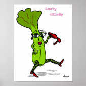 Lusty Celery Print Poster (Vorne)