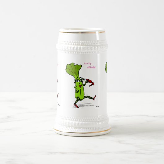 Lusty Celery Stein Bierglas (Mittel)