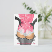 Lusty Valentinstag Feiertagspostkarte (Stehend Vorderseite)