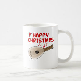 Lute Christmas Folk Musician Music Teacher Kaffeetasse