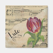 Lute Elegano Vintages Tulip Magnet (Vorne)