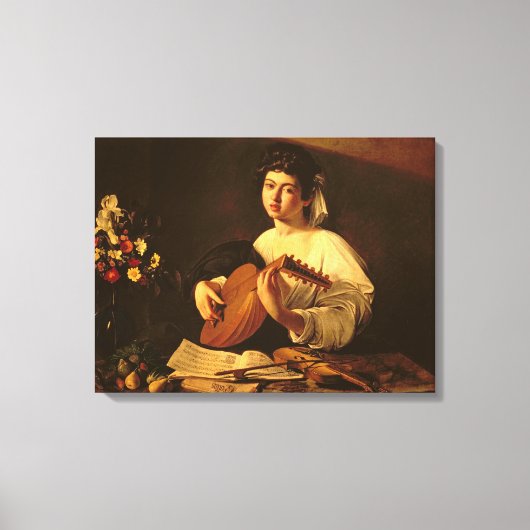 Lute Player, c.1595 Leinwanddruck (Vorderseite)