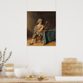 Lute Player - Jan Miense Molenaer Fine Art Poster (Küche)