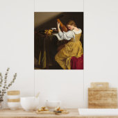 Lute Player - Orazio Gentileschi Kunstgedicht Poster (Küche)