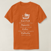 Lutefisk Aquavit Lefse Valhalla Viking Scandinavia T-Shirt (Design vorne)