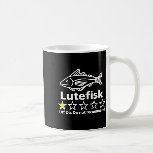Lutefisk Highly Recommend Funny For Men Women Kaffeetasse (Rechts)
