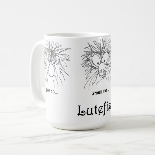 Lutefisk Kaffeetasse (Vorderseite Links)