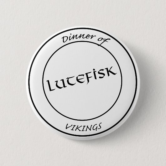 Lutefisk Knopf Button (Vorderseite)