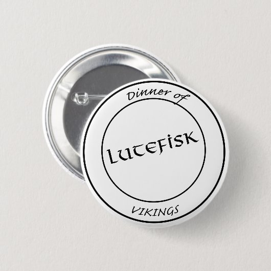 Lutefisk Knopf Button (Vorne & Hinten)
