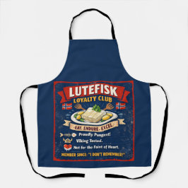 Lutefisk Loyalty Club Norwegian Apron Schürze