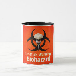 Lutefisk Warning: Biohazard – Funny Scandinavian Tasse