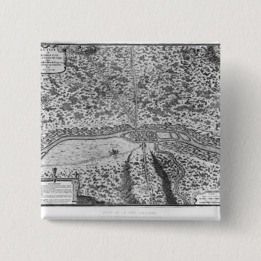 Lutetia oder der erste Plan von Paris Button (Vorderseite)
