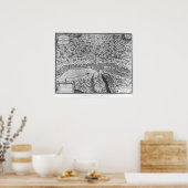 Lutetia oder der erste Plan von Paris Poster (Küche)