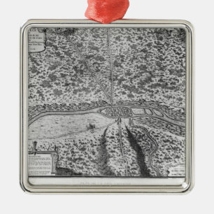 Lutetia oder der erste Plan von Paris Silbernes Ornament