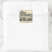 Luther Academy, Nebraska Quadratischer Aufkleber (Tasche)