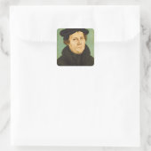 Luther als Professor, 1529 Quadratischer Aufkleber (Tasche)