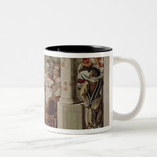 Luther an der Diät der Würmer Zweifarbige Tasse