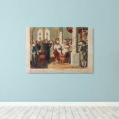 Luther bei der Ernährung von Würmern Leinwanddruck (Insitu (Holzboden))