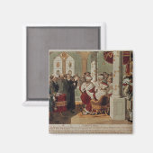 Luther bei der Ernährung von Würmern Magnet (Vorderseite/Rückseite)