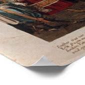 Luther bei der Ernährung von Würmern Poster (Ecke)