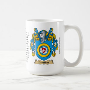 Luther Familien-Wappen Kaffeetasse