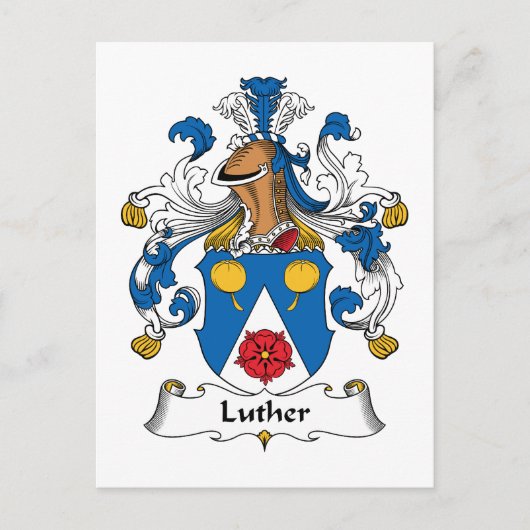 Luther Familienwappen Postkarte (Vorderseite)