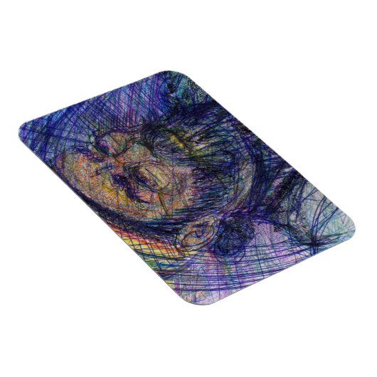 Luther Hampton Self Portrait Magnet (Rechte Seite)