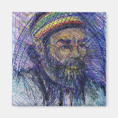Luther Hampton Self Portrait Magnet (Vorne)