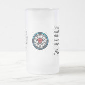 Luther mattierte Bier-Tasse Mattglas Bierglas (Mittel)