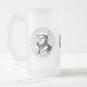 Luther mattierte Bier-Tasse Mattglas Bierglas (Links)