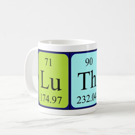 Luther Periodenname Tasse (Vorderseite Links)