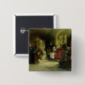 Luther predigt unter Verwendung seiner Button (Vorne & Hinten)