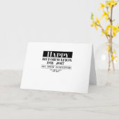 Luther Protestant Reformation Day Anniversary Gift Karte (Gelbe Blume)