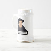 Luther Quote Beer Stein Bierglas (Vorderseite Links)